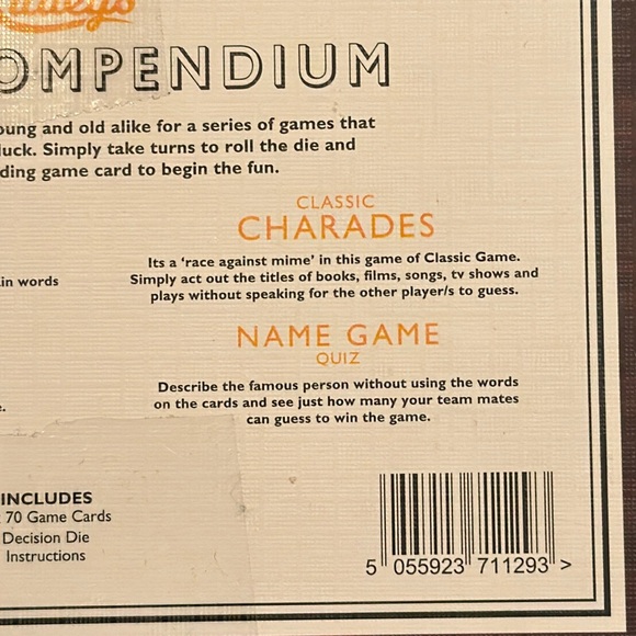 NWT Ridley’s Games Room Charades Sing It Back What? Name Game Party Compendium - Picture 6 of 10